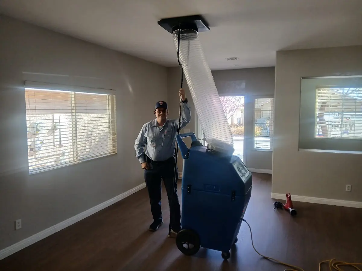 Professional Dryer Vent Cleaning work inside a Clearwater home